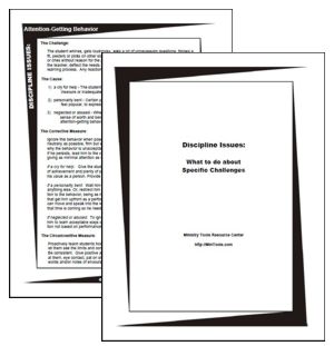 Classroom Discipline Issues