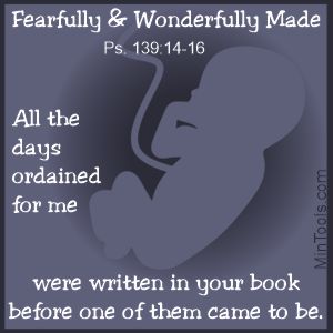 Sanctity of Life Because God Made Us and Ordained Our Days