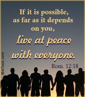Seek Peace Not Winning a Debate