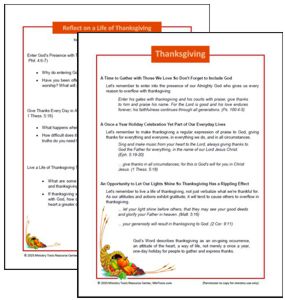 Holiday Reflections on Thanksgiving