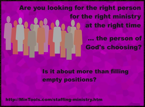 Spiritual Gifts Needed for Staffing Ministry