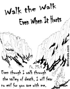 Walk the Walk Even When It Hurts