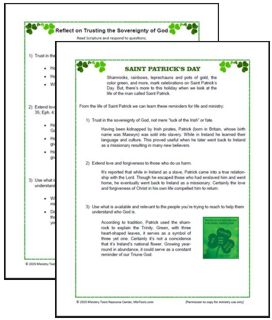 Holiday Reflections for Saint Patrick's Day