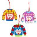 Jesus Warms My Heart Sweater Ornament Craft Kit