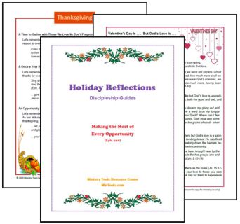 Holiday Reflections Discipleship Guides