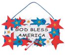 Patriotic God Bless America Star Sign Craft Kit