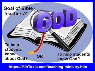 teacher training and teaching resources for Bible teaching ministry