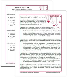 Holiday Reflections Resource Includes Valentine's Day